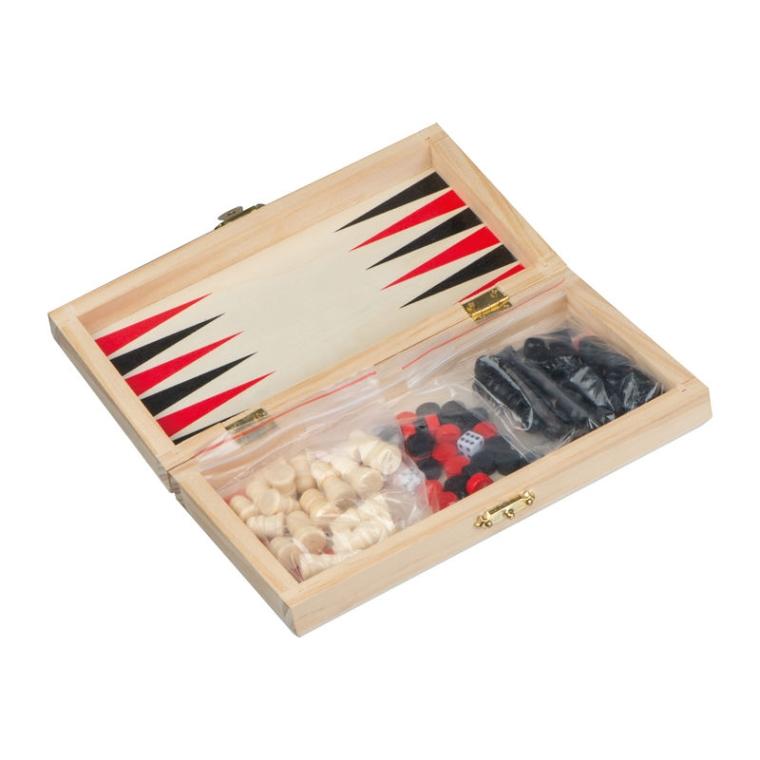 Joc Backgammon - Șah - Dame Beige