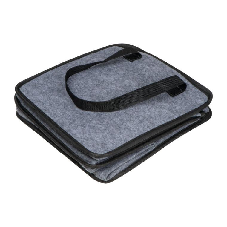 Geantă pentru cumpărături și portbagaj din pâslă Gri-Argintiu