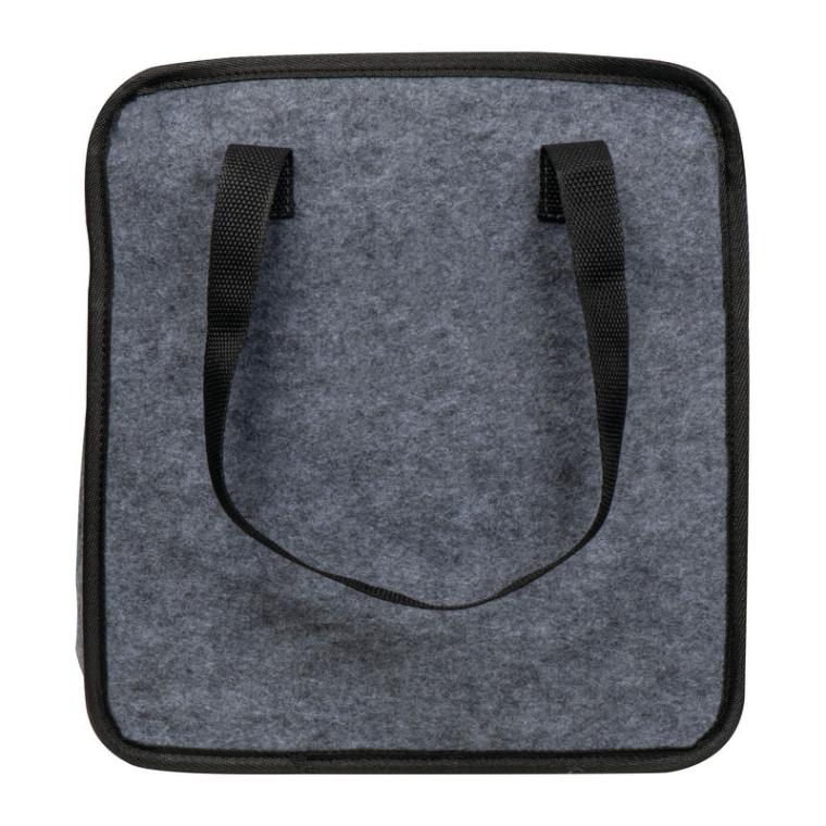 Geantă pentru cumpărături și portbagaj din pâslă Gri-Argintiu