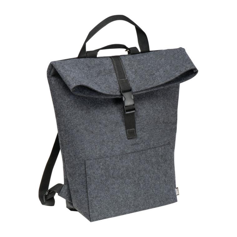 Rucsac mare din pâslă RPET Gri-Argintiu