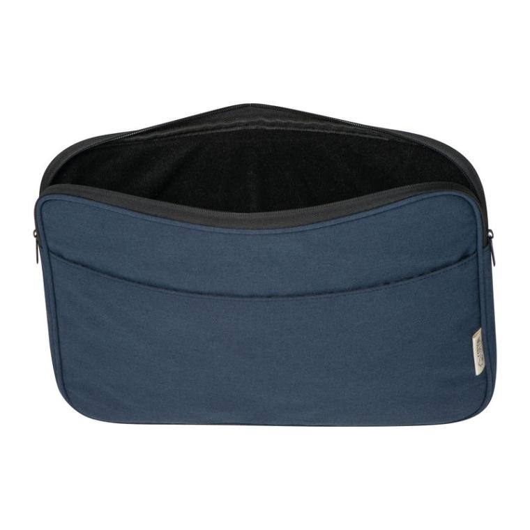 Geantă pentru laptop din bumbac reciclat Albastru închis