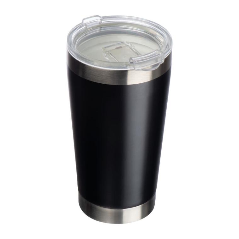 Cană din oțel inoxidabil cu înveliș ceramic în interior Negru