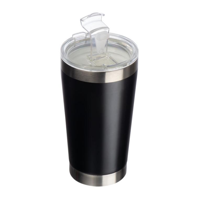 Cană din oțel inoxidabil cu înveliș ceramic în interior Negru