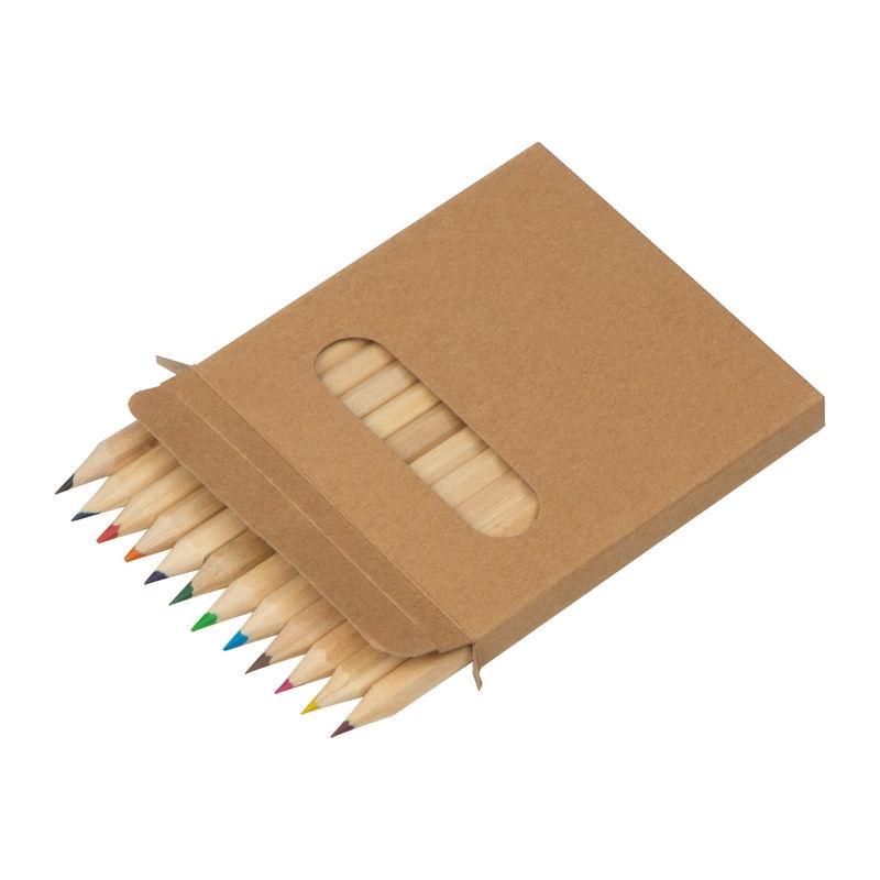 Set de creioane colorate, 12 piese Negru