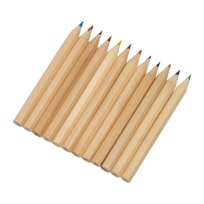 Set de creioane colorate, 12 piese Negru