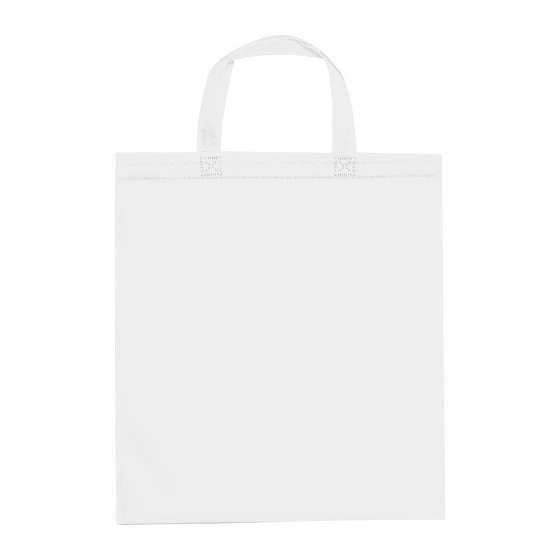 Sacoșă de cumpărături din non-woven reciclat Alb