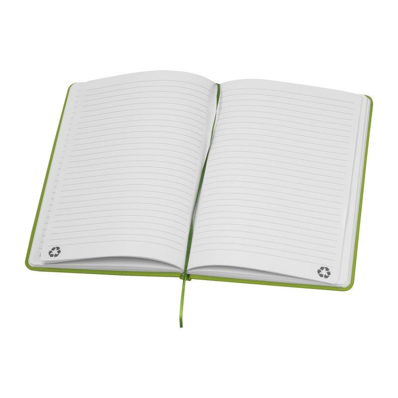 Caiet A5 din hârtie reciclată LIght Green
