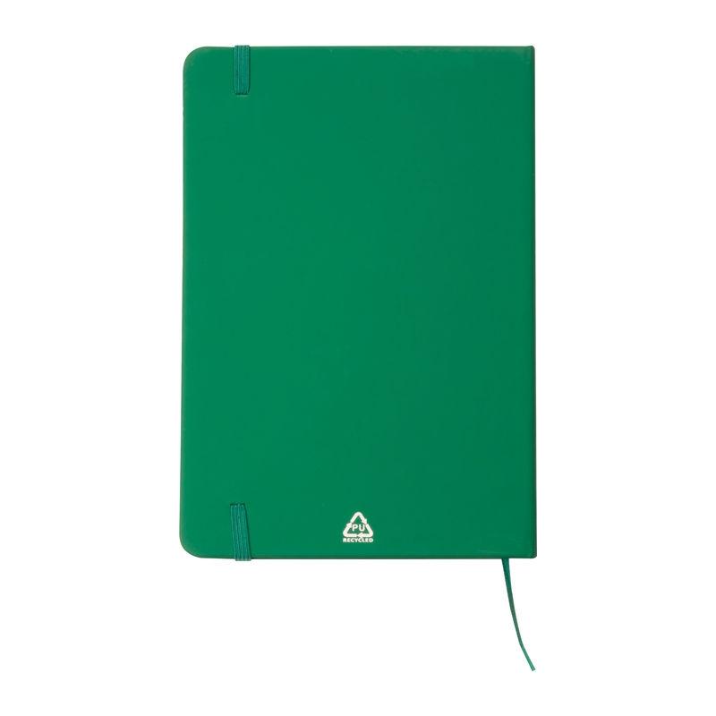 Caiet A5 din hârtie reciclată Verde