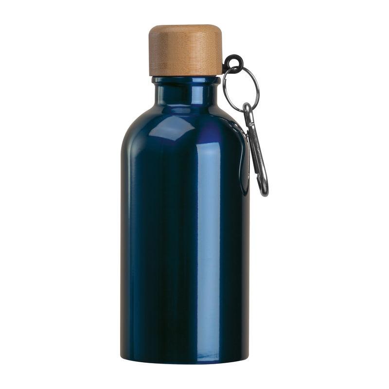 Sticlă din oțel inoxidabil cu carabină, 400 ml Albastru închis