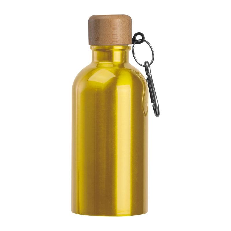 Sticlă din oțel inoxidabil cu carabină, 400 ml Galben