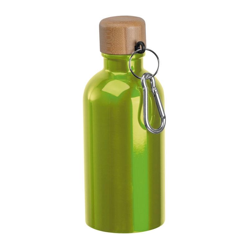 Sticlă din oțel inoxidabil cu carabină, 400 ml LIght Green