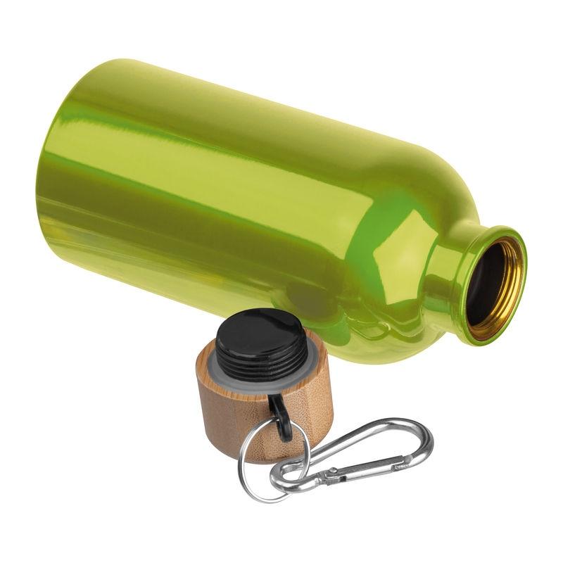 Sticlă din oțel inoxidabil cu carabină, 400 ml LIght Green
