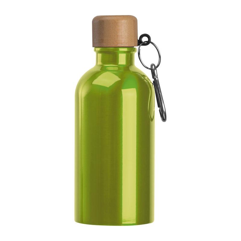 Sticlă din oțel inoxidabil cu carabină, 400 ml LIght Green