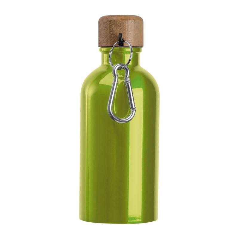 Sticlă din oțel inoxidabil cu carabină, 400 ml LIght Green