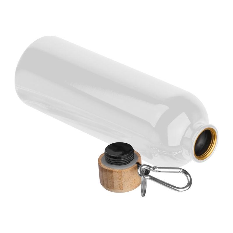 Sticlă din oțel inoxidabil cu carabină, 750 ml Alb