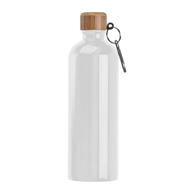 Sticlă din oțel inoxidabil cu carabină, 750 ml Alb