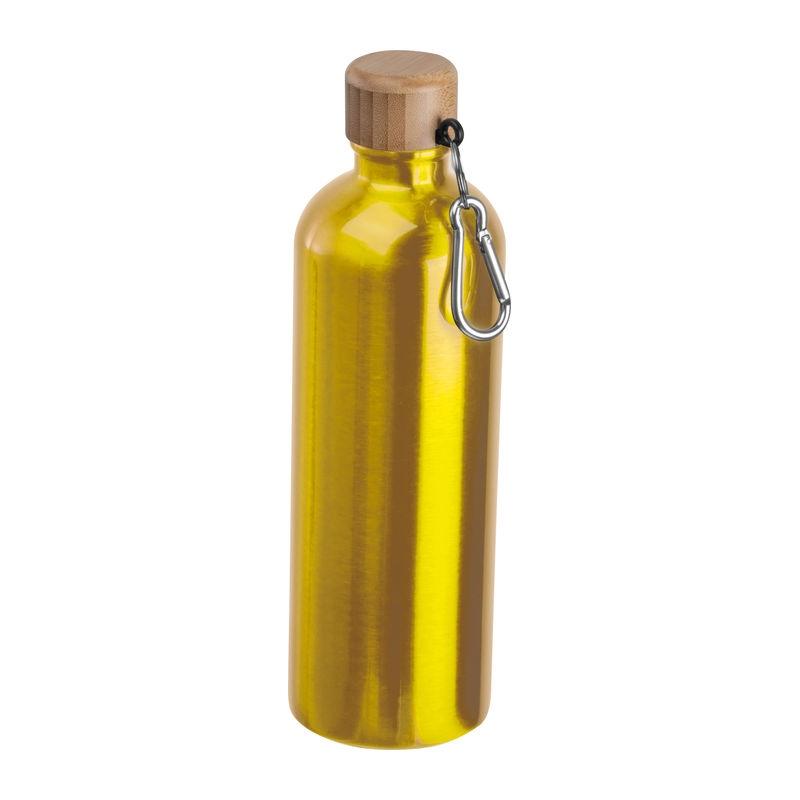 Sticlă din oțel inoxidabil cu carabină, 750 ml Galben