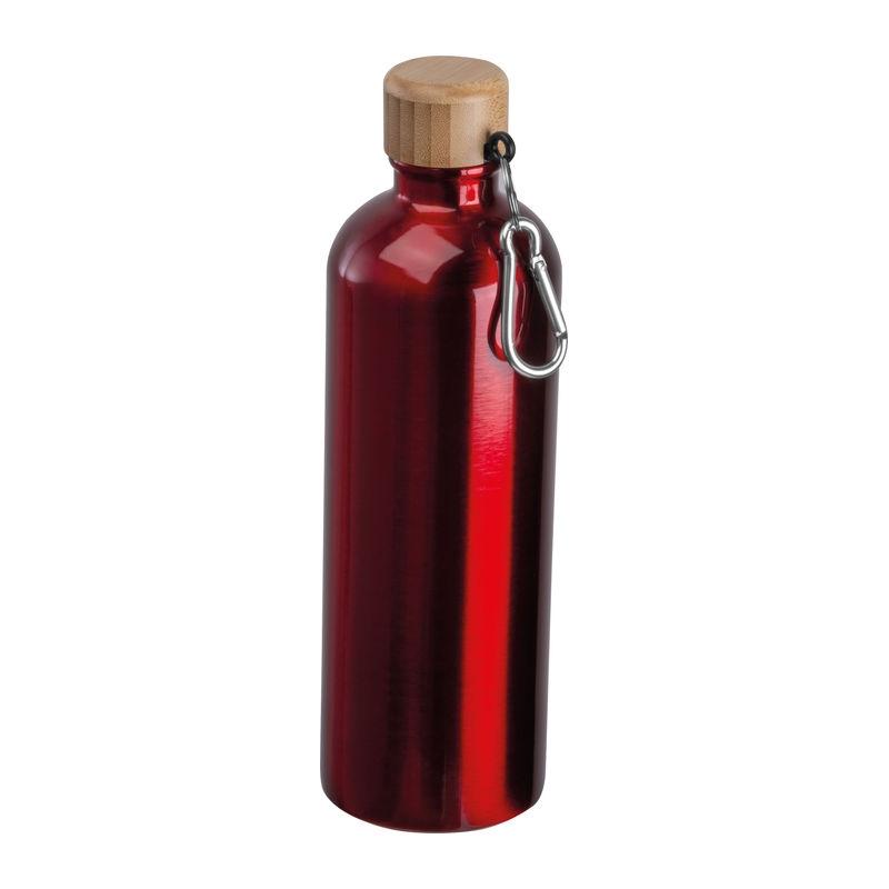 Sticlă din oțel inoxidabil cu carabină, 750 ml Roșu