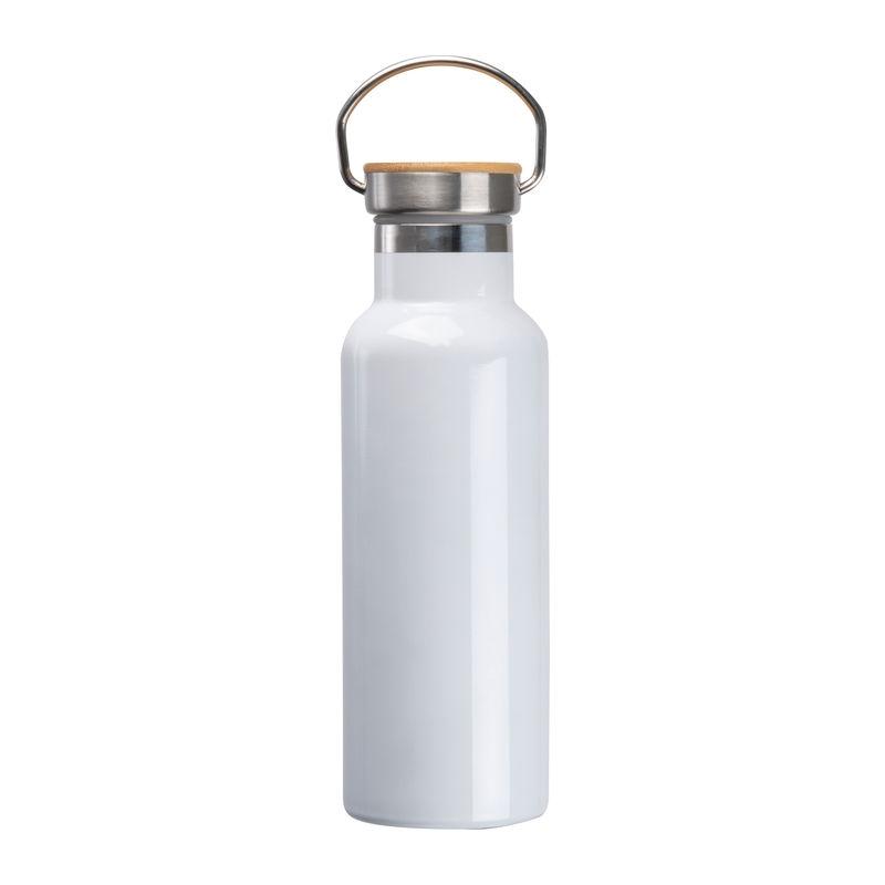 Sticlă din oțel inoxidabil sublimabilă, 500 ml Alb