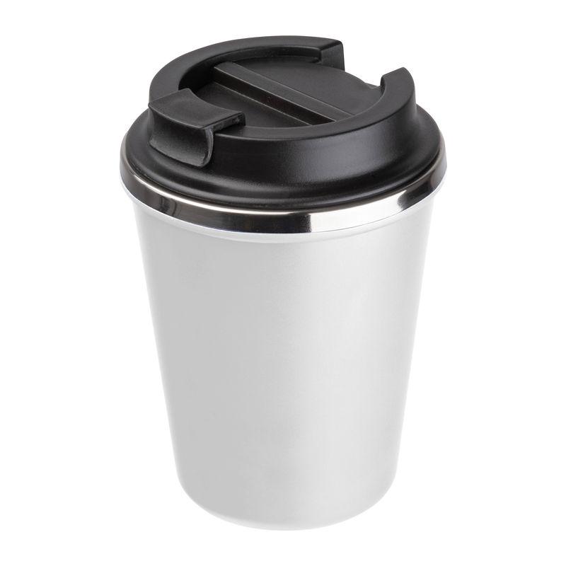 Pahar din oțel inoxidabil cu perete dublu, 350 ml Alb