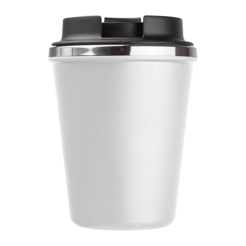Pahar din oțel inoxidabil cu perete dublu, 350 ml Alb
