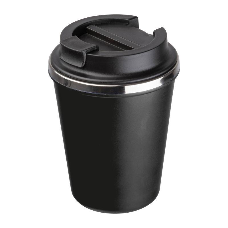 Pahar din oțel inoxidabil cu perete dublu, 350 ml Negru