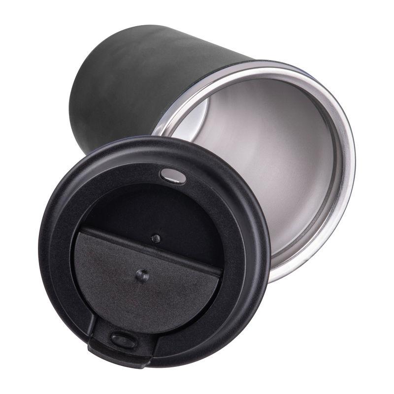 Pahar din oțel inoxidabil cu perete dublu, 350 ml Negru