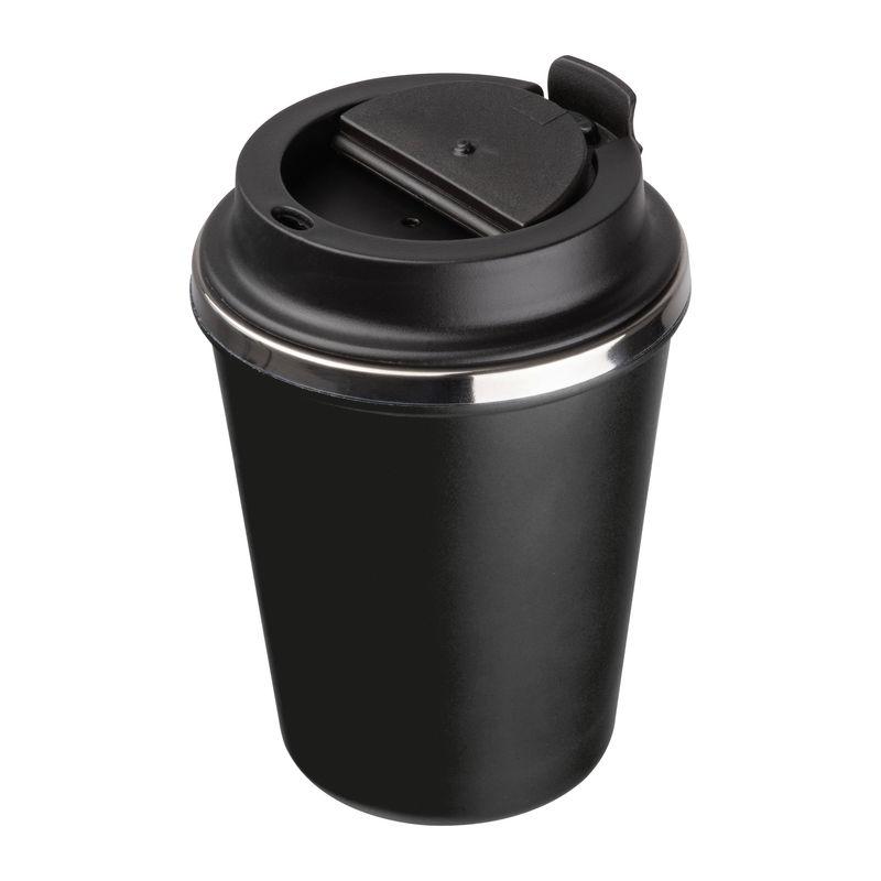 Pahar din oțel inoxidabil cu perete dublu, 350 ml Negru