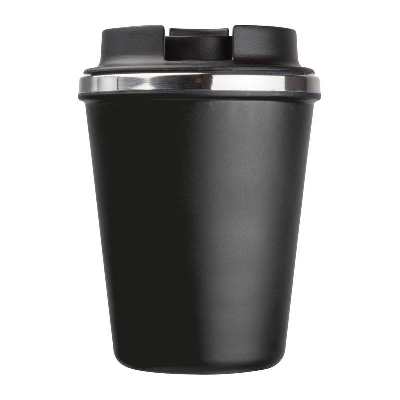 Pahar din oțel inoxidabil cu perete dublu, 350 ml Negru