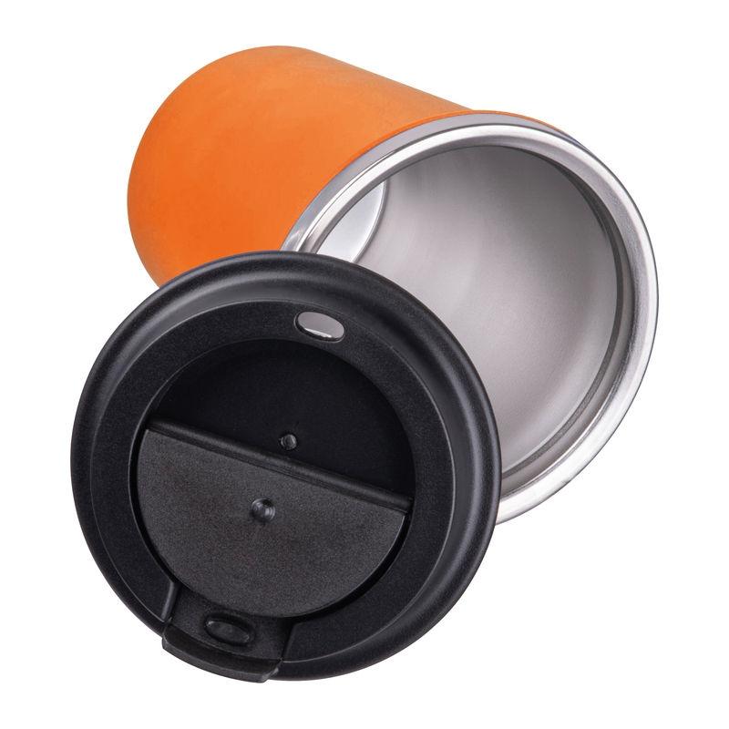 Pahar din oțel inoxidabil cu perete dublu, 350 ml Portocaliu