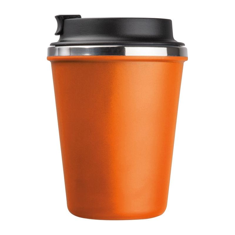 Pahar din oțel inoxidabil cu perete dublu, 350 ml Portocaliu