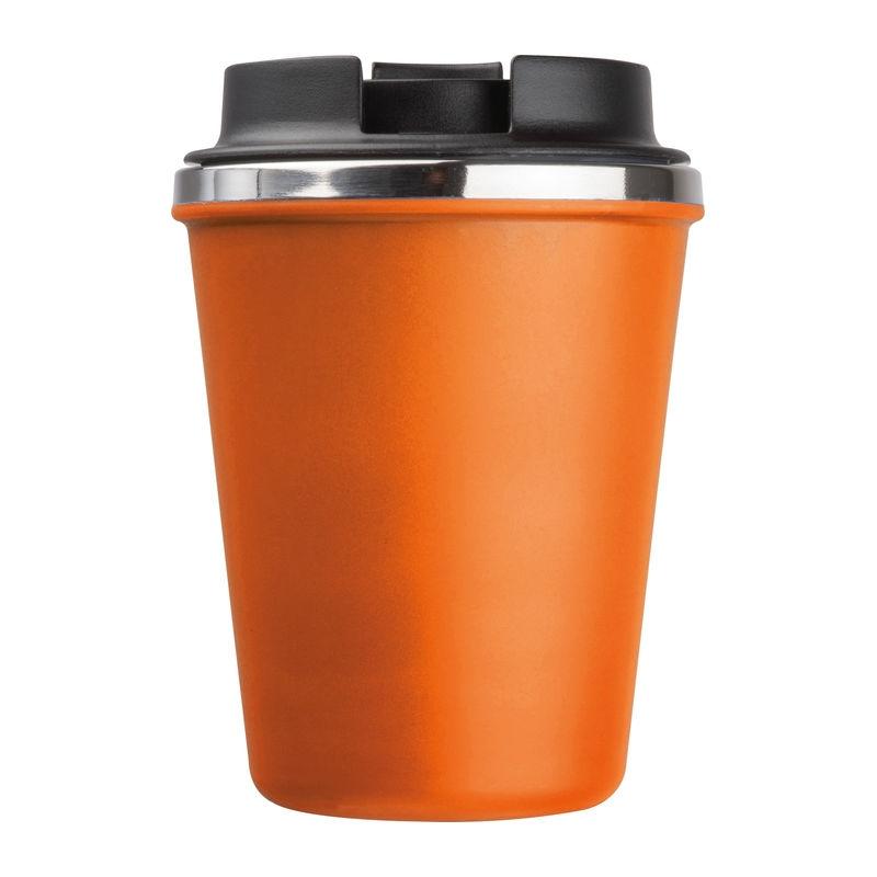 Pahar din oțel inoxidabil cu perete dublu, 350 ml Portocaliu