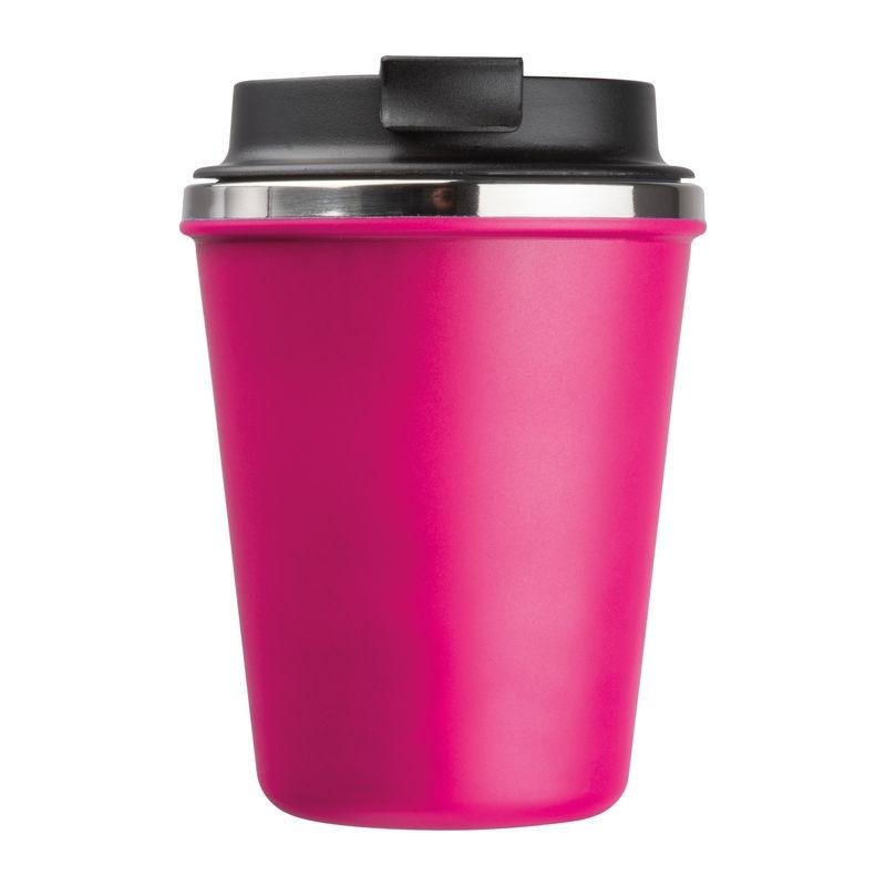 Pahar din oțel inoxidabil cu perete dublu, 350 ml Roz