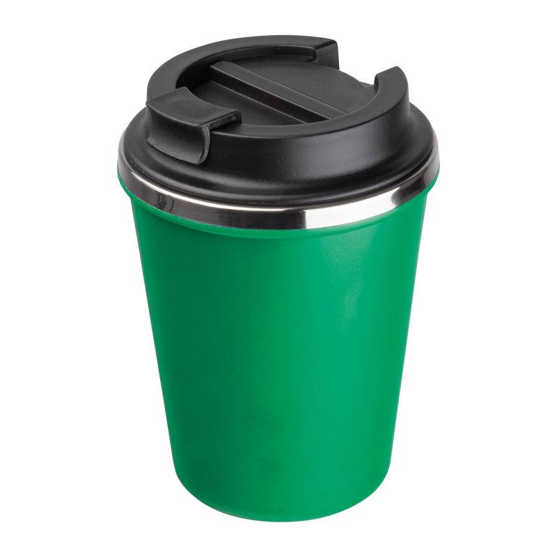 Pahar din oțel inoxidabil cu perete dublu, 350 ml Verde