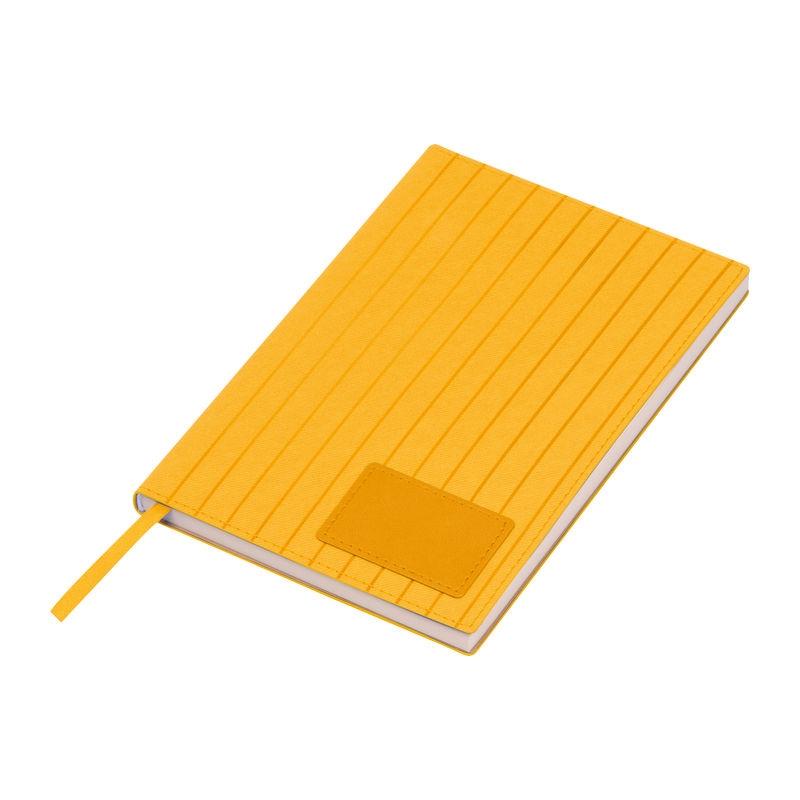 Caiet A5 cu copertă moale PU Stripes Galben