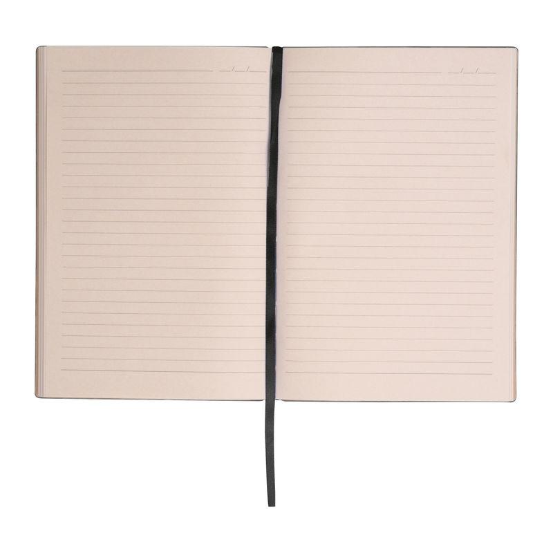 Caiet A5 cu copertă moale PU Stripes Negru