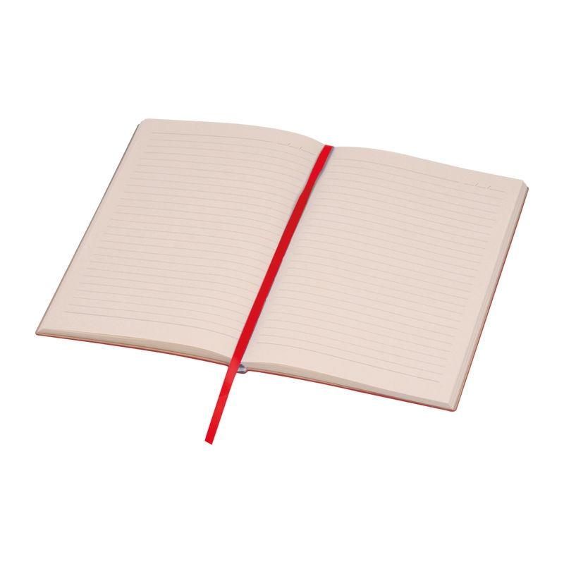 Caiet A5 cu copertă moale PU Stripes Roșu