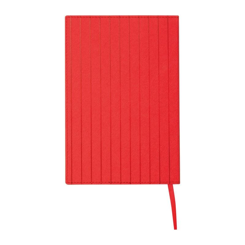Caiet A5 cu copertă moale PU Stripes Roșu