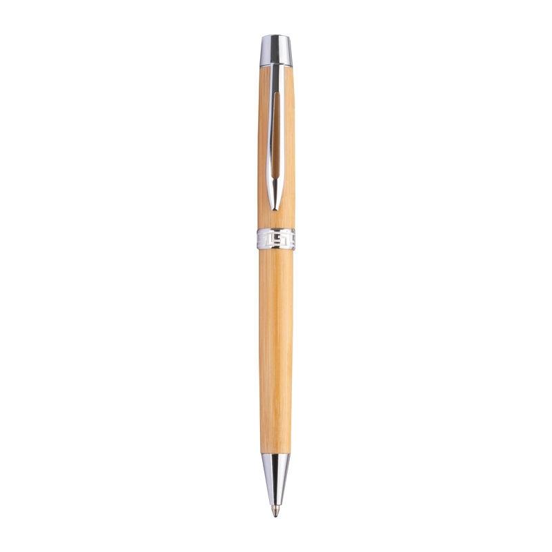 Pix din bambus cu mecanism rotativ în etui Beige