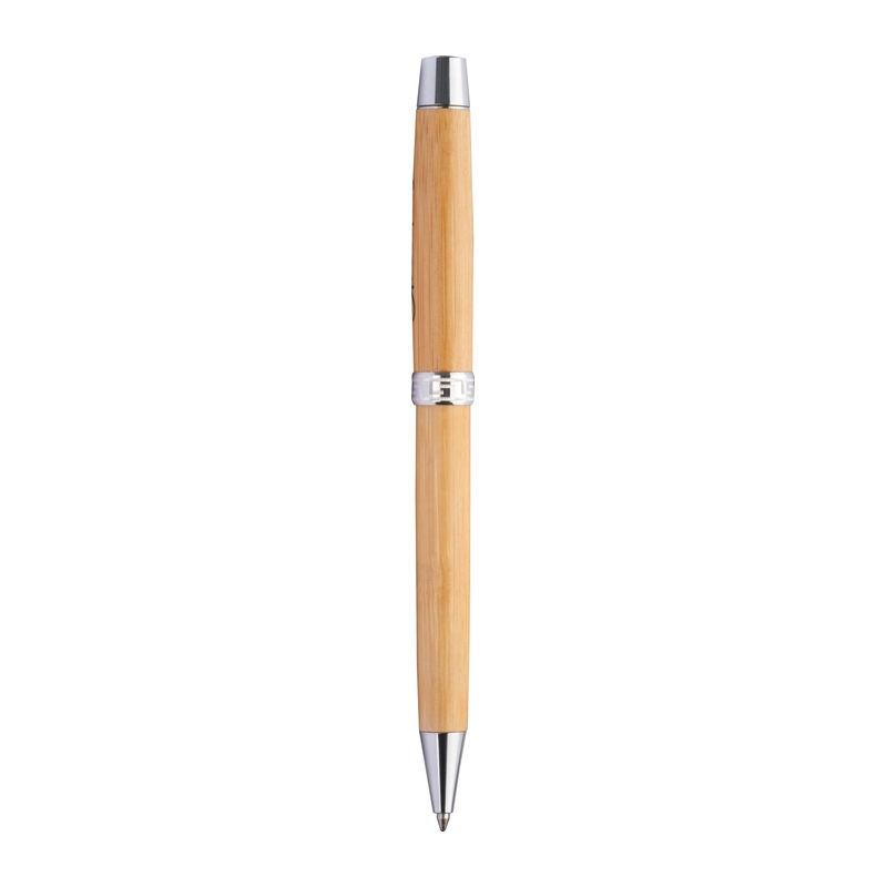 Pix din bambus cu mecanism rotativ în etui Beige