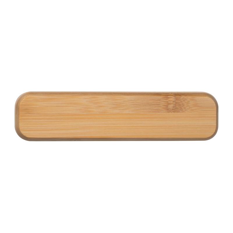Pix din bambus cu mecanism rotativ în etui Beige