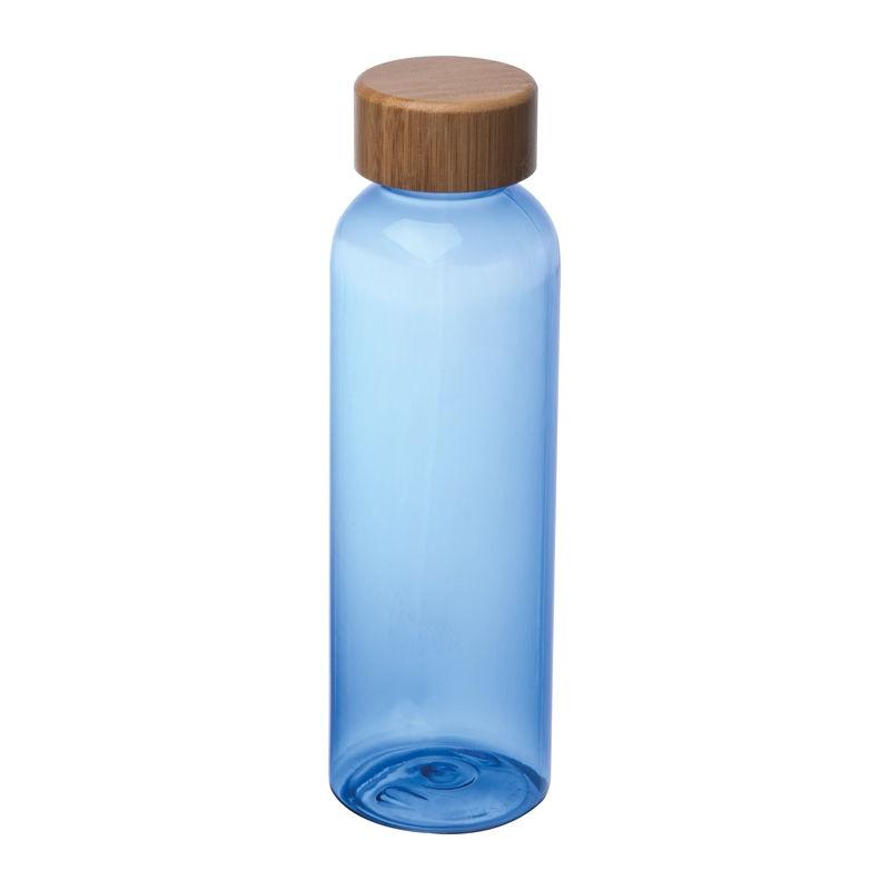 Sticlă de băut PET cu capac din bambus, 500 ml