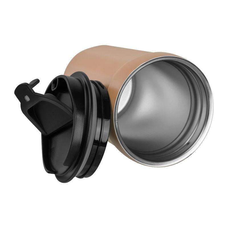 Pahar din oțel inoxidabil pentru voiaj, 350 ml Beige