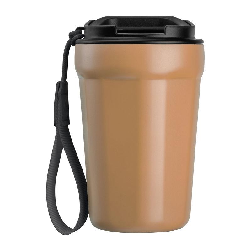 Pahar din oțel inoxidabil pentru voiaj, 350 ml Beige