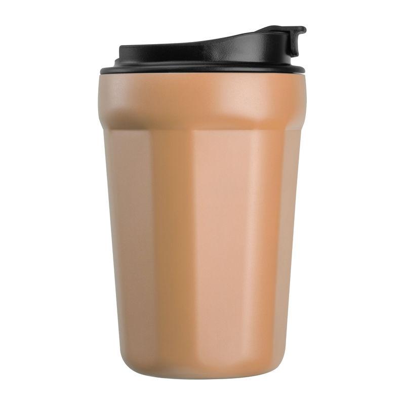 Pahar din oțel inoxidabil pentru voiaj, 350 ml Beige