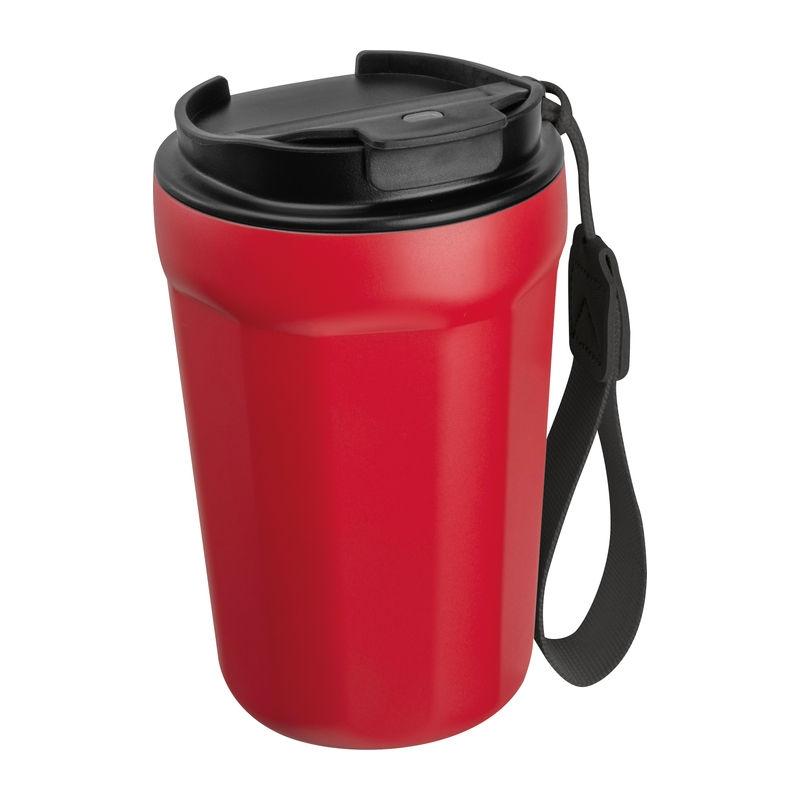 Pahar din oțel inoxidabil pentru voiaj, 350 ml Roșu