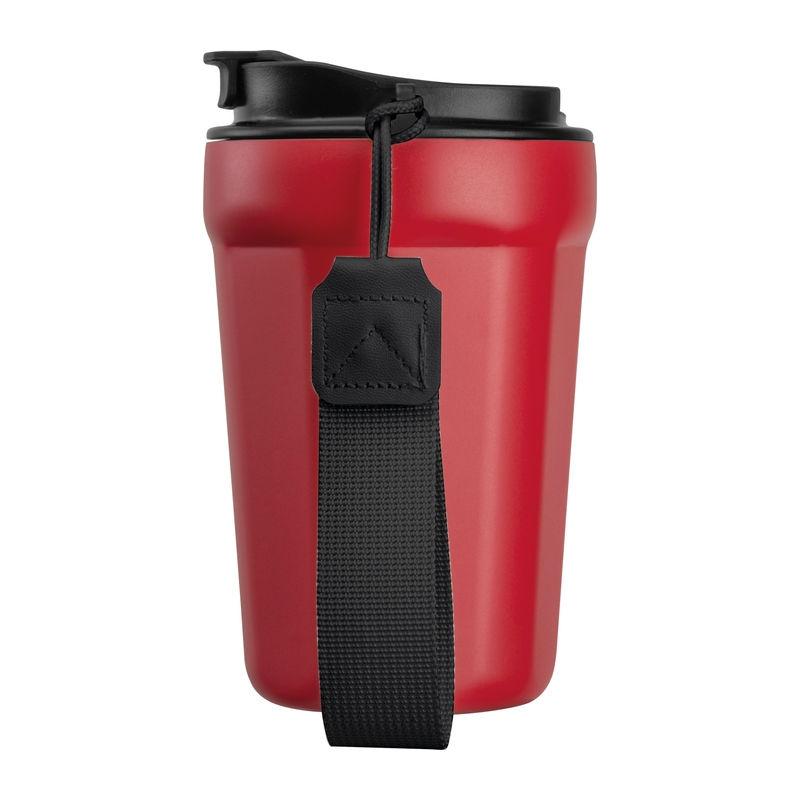 Pahar din oțel inoxidabil pentru voiaj, 350 ml Roșu