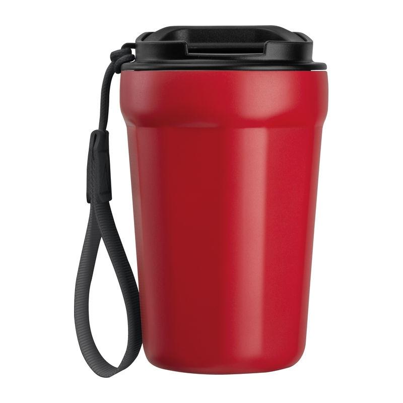 Pahar din oțel inoxidabil pentru voiaj, 350 ml Roșu