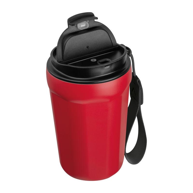 Pahar din oțel inoxidabil pentru voiaj, 350 ml Roșu
