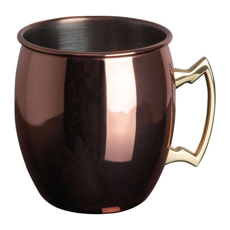 Cană Moscow Mule cu înveliș din cupru, 500 ml Rosu